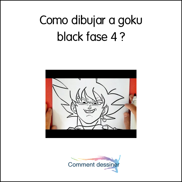 Como dibujar a goku black fase 4